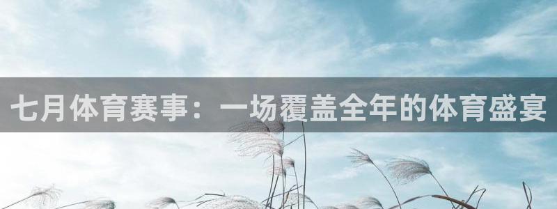 七月体育赛事：一场覆盖全年的体育盛宴